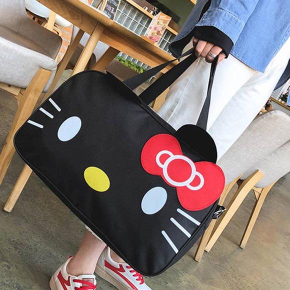 $195 Hello Kitty Crossbody Luggage Bag - Picture 3 of 4